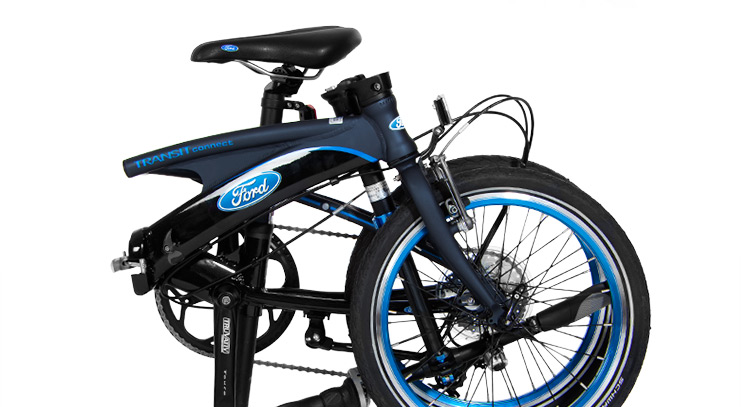 ford 福特折叠自行车18寸9速折叠超轻便携单车 大行出品sra894 纯蓝