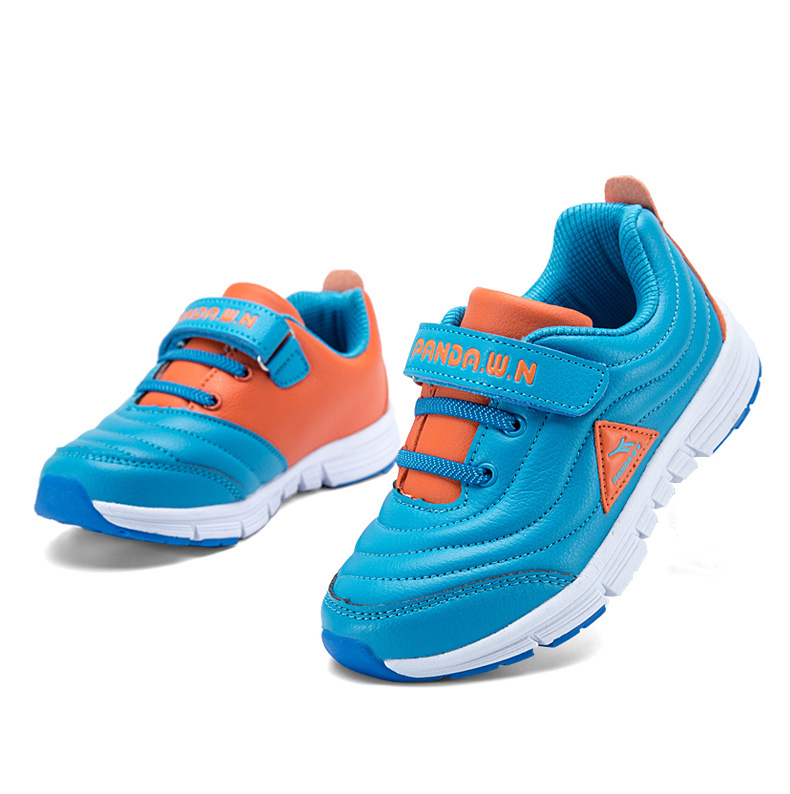 熊猫威尼儿童鞋 秋冬男童运动鞋 透气防臭防滑耐磨旅游鞋 儿童训练鞋