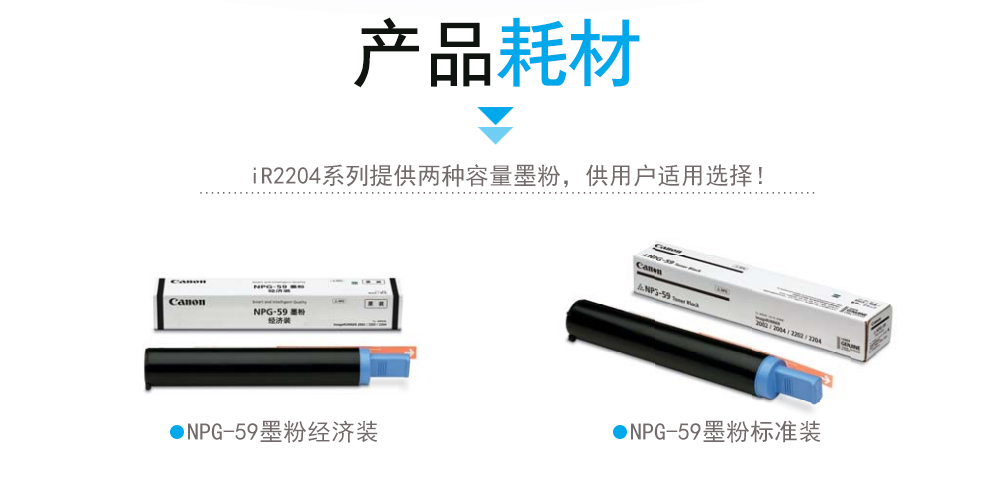 佳能 iR2204N/AD/2206N/L复印机/黑白激光A3打印机一体机家用办公/无线扫描复合机 iR2204N（主机+盖板+带wifi）(图11)