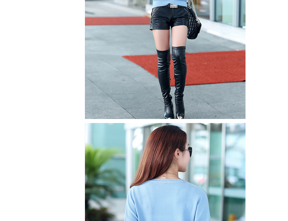 颜黛尔2015秋冬新款毛衣外套针织衫女8806 粉 红 色      均 码
