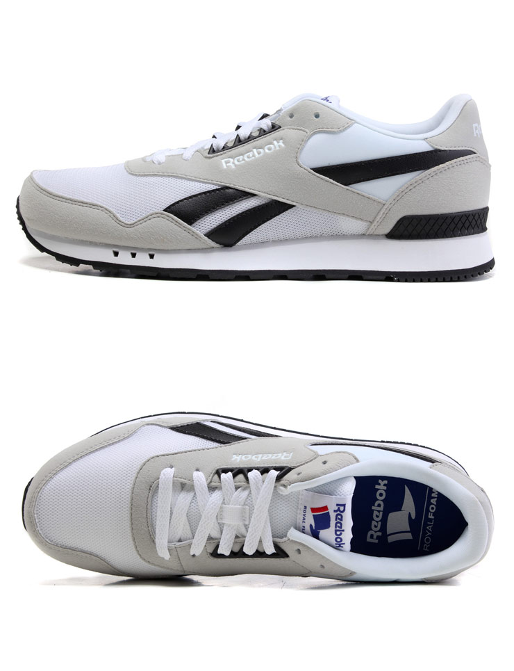 reebok男鞋休闲鞋新款运动鞋低帮v67841热 灰色 白色 蓝色 红色 43