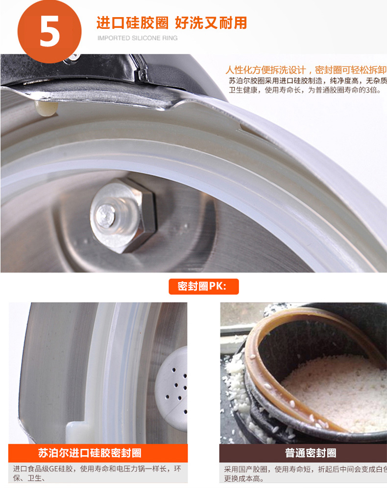 Supor/苏泊尔 爆款双胆电压力锅 电饭煲智能预约电高压锅 煲 蒸 煮 炖 焖6L大容量
