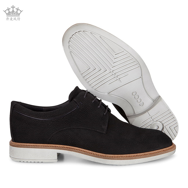 ecco 640204 爱步2018春夏新款商务正装平底系带圆头男鞋 丹麦专柜