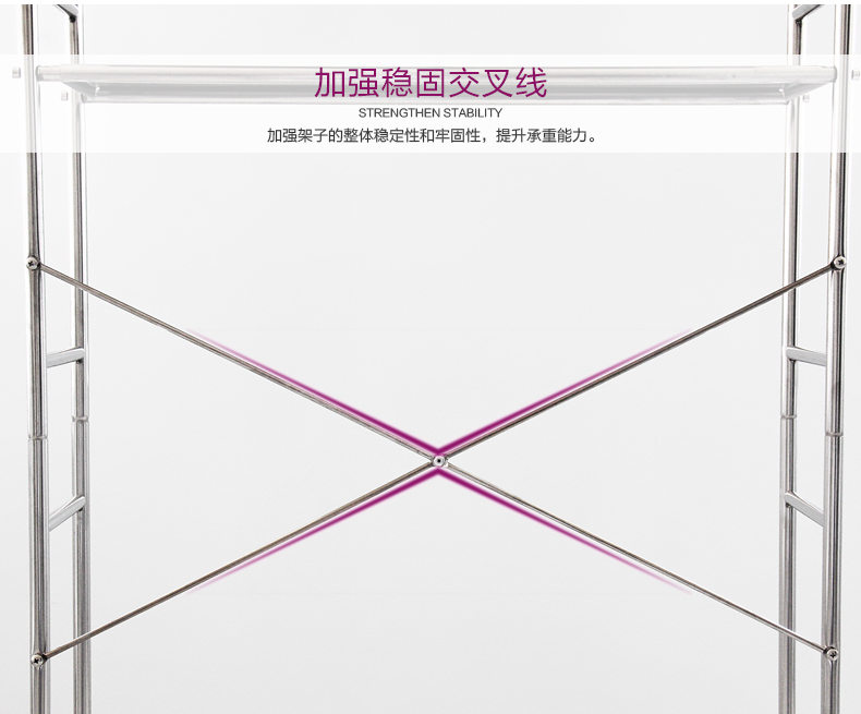 
                                        维艾（Newair）洗衣机架子不锈钢浴室厨房置物架收纳储物沥水架 豪华面板层                