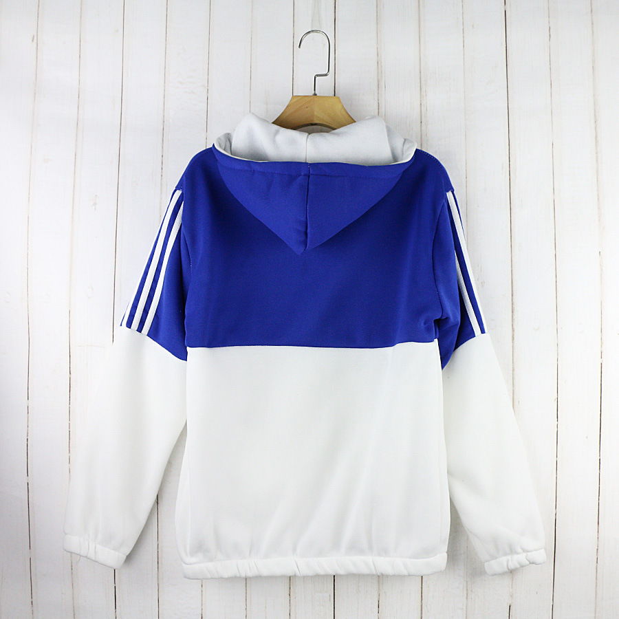 怡心怡 2016春秋季新款韩版休闲情侣款宽松长袖连帽班服外套女冬 黑色