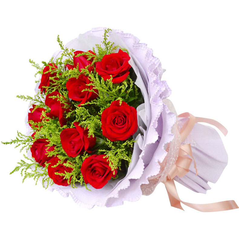 款式三:11朵红玫瑰三