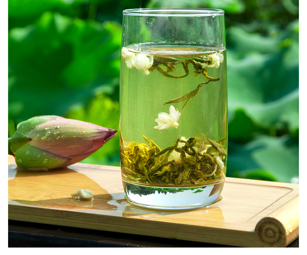 景屹 茉莉花茶礼盒装 浓香型茶叶雪花螺500g