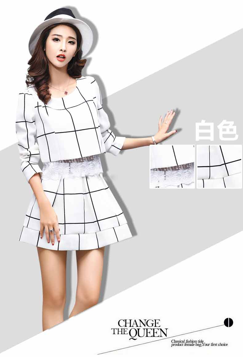 
                                        恋百如 2017连衣裙蕾丝时尚春夏季韩版女装长袖新款性感纯色气质百搭针织裙字 黑色的 M                