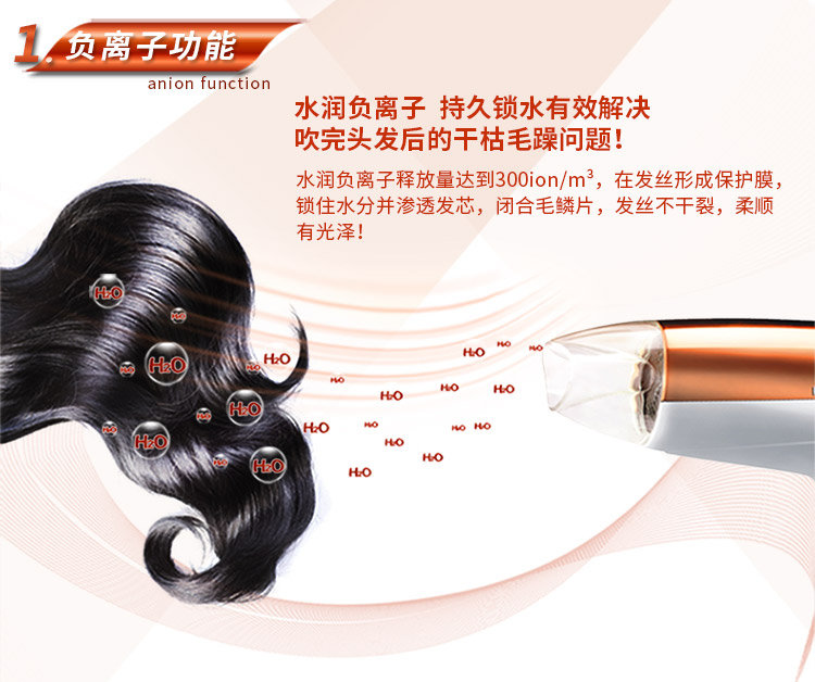 飞科(FLYCO)FH6660可折叠电吹风机 1600W负离子