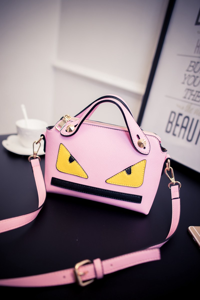 2015 新款潮女包 小恶魔手提单肩包 时尚百搭斜跨包包15)xzh 紫色