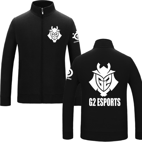2018新款g2esportscsgo战队队服csgo标志战队外套衣服立领卫衣个性t恤