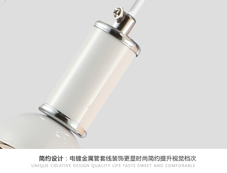 经典茗家灯饰现代简约三头餐厅吊灯创意餐桌灯吧台灯饭厅楼梯过道玻璃餐吊灯D11 圆底盘(水晶版) 灯具+黄光led灯泡
