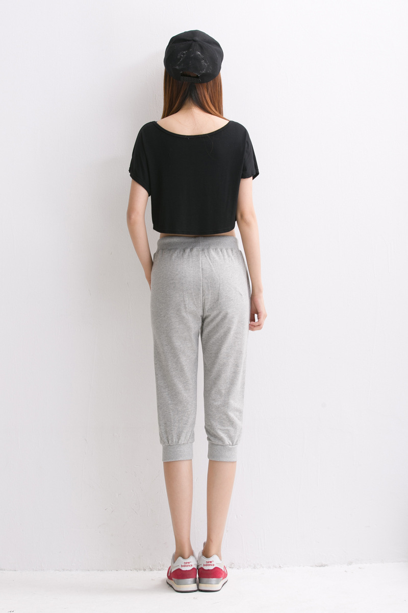 哥姿秀2016夏装女裤新款休闲七分裤女小脚女裤韩版宽松女式休闲裤