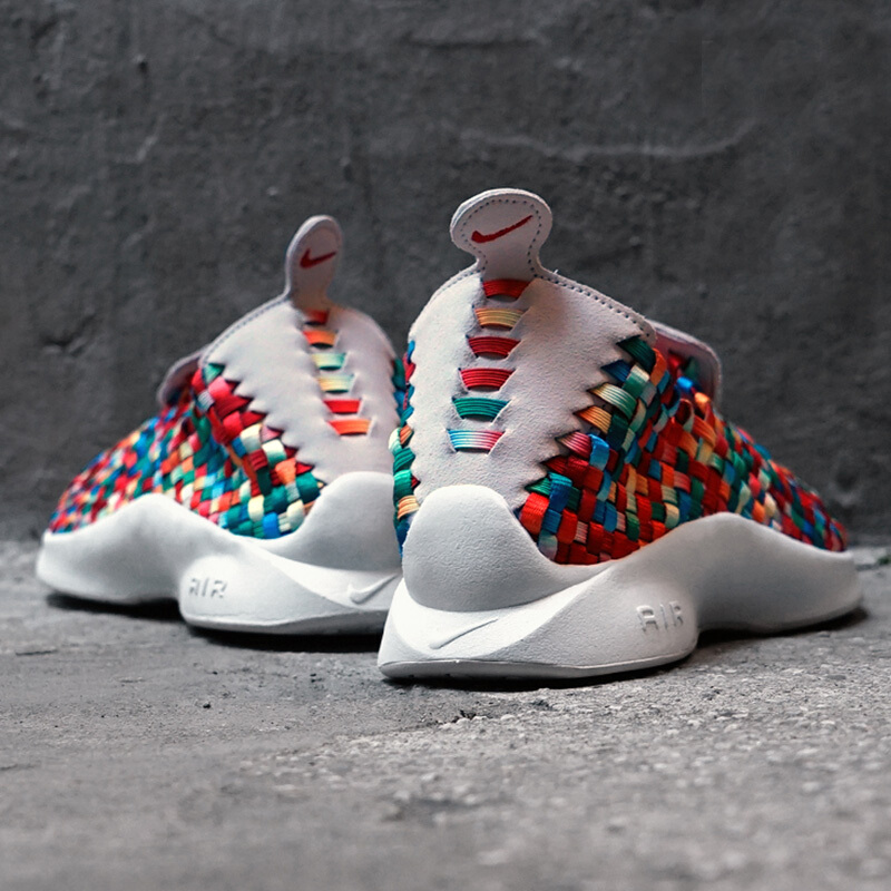 nike耐克男鞋夏季新款air woven编织一脚蹬运动休闲鞋898028-001 断码