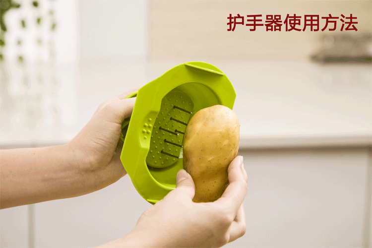 达派屋DAPAI HOME 304不锈钢厨房多功能刀切菜器 土豆丝切丝器 刨丝器 黄瓜切片 黑色