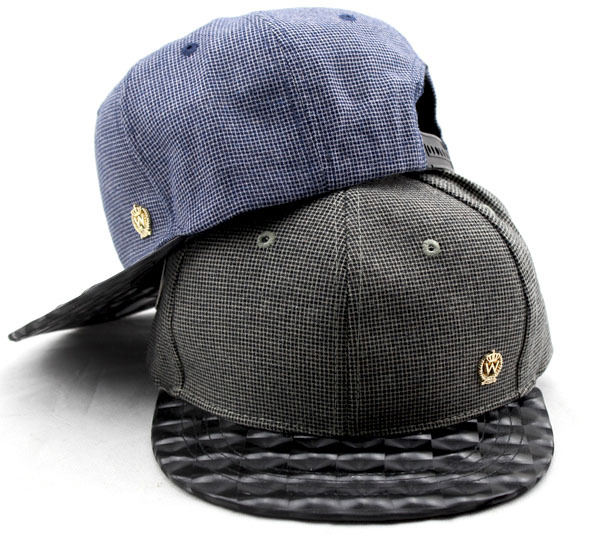 帽子 皮沿格子棒球帽 男女士平沿嘻哈帽子bd 黑色