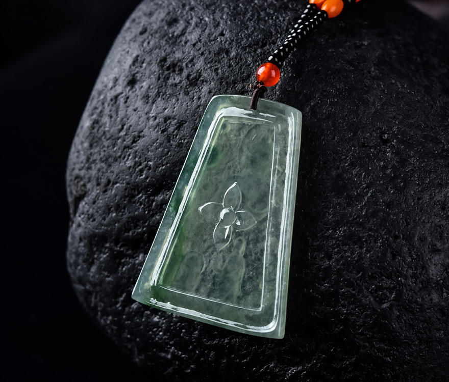 老坑冰种飘花悟道观音翡翠吊坠 赛客罗德玉器