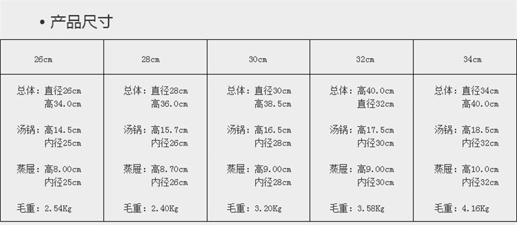 
                                        
                                        维艾（Newair）蒸锅 三层加厚复底34cm不锈钢蒸笼 燃气煤气电磁炉明火通用锅具                 