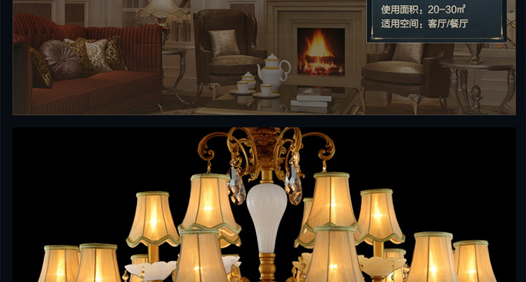 金达 欧式吊灯客厅灯具全铜灯餐厅灯卧室水晶灯云石灯饰TB1001系列 双头壁灯