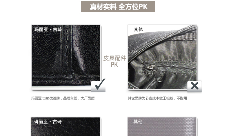 
                                        MARJA KURKI玛丽亚古琦优质软牛皮单线布纹男女通用款式名片夹7P391799                
