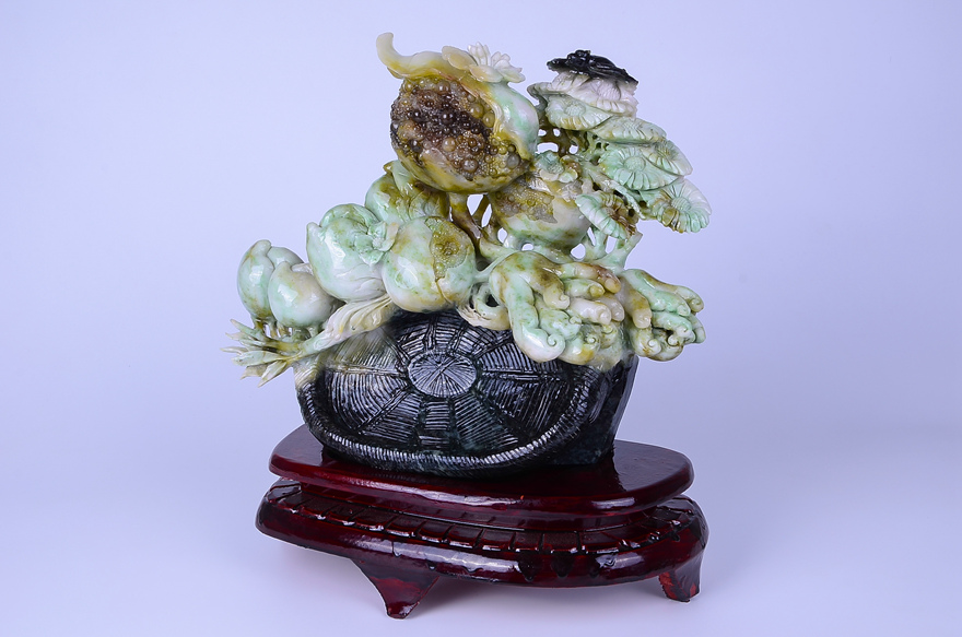 四大名玉独山玉摆件《一揽富贵》 5195g 【汉风珠宝玉器】