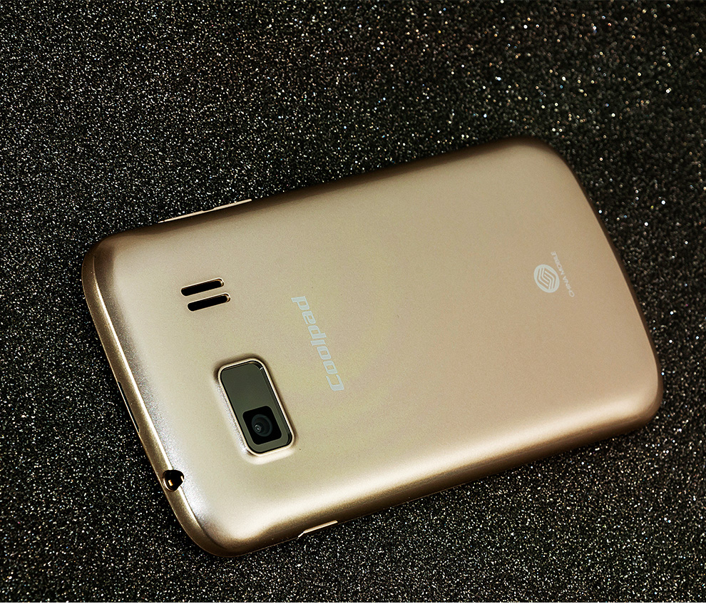 酷派 8076D 移动3G 智能 手机 （512M ROM） 淡雅金