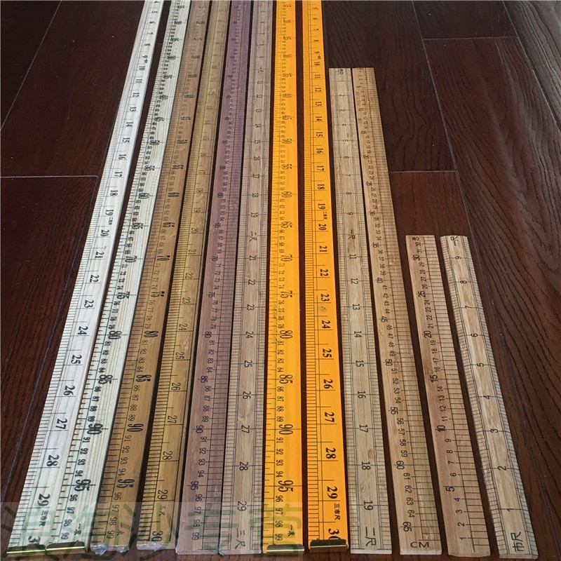 1米直尺量衣尺木尺子教学尺一米竹尺子裁缝尺量布尺市寸100厘米尺