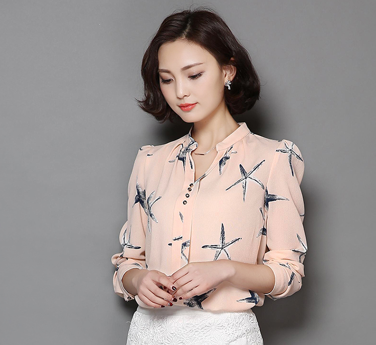 
                                        香姬莲衬衣女2018春季新款系带蝴蝶结长袖衬衫女宽松显瘦喇叭袖气质上衣6138# 粉色 花边 L                