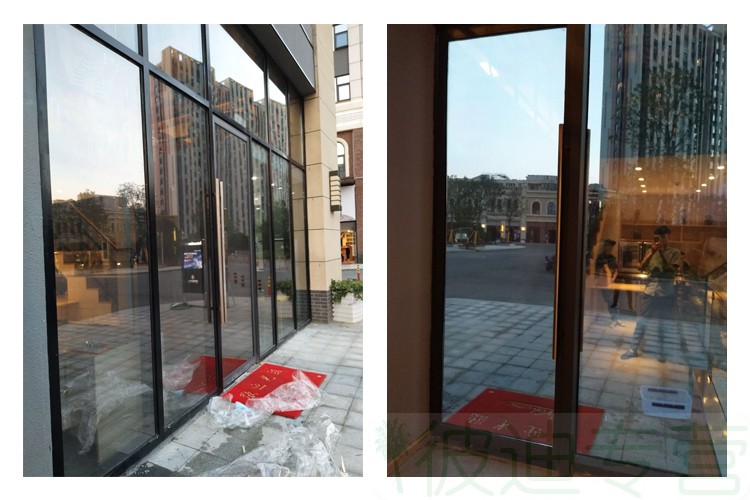 双向透视玻璃贴膜 防晒隔热膜隔紫外线透明遮阳贴纸 商场商铺门面