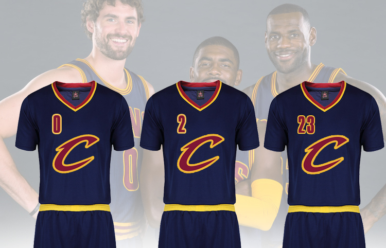 茂铃2018款骑士队篮球服套装球衣总决赛篮球服套装23号2号0号乐福短袖