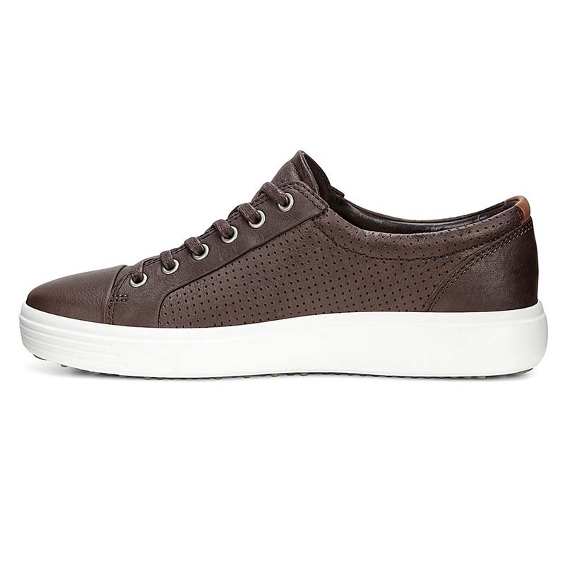 德国直邮丨ecco 爱步 男鞋牛皮休闲鞋柔酷7号 430104 黑色 47_ 6折