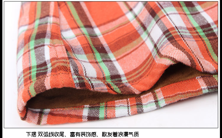 雪中飞女士保暖衬衫 时尚大格子加绒加厚弹力职业加棉衬衣8188-22 8188-26 36