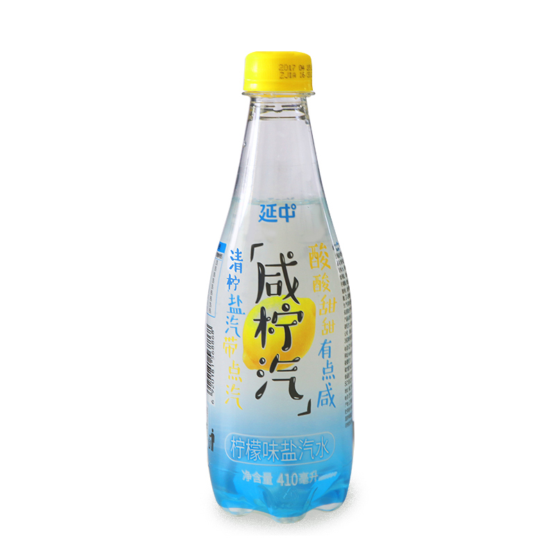 延中清柠盐汽水410ml12瓶整箱柠檬口味