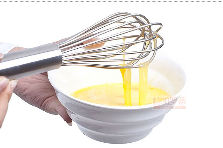 
                                                                                帕帕罗蒂 不锈钢打蛋器 手动 新手烘焙工具 搅拌器                