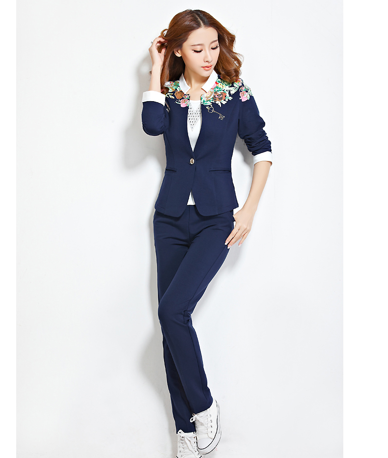 莱西施2015秋季新款卫衣小西服三件套860 粉红色 M