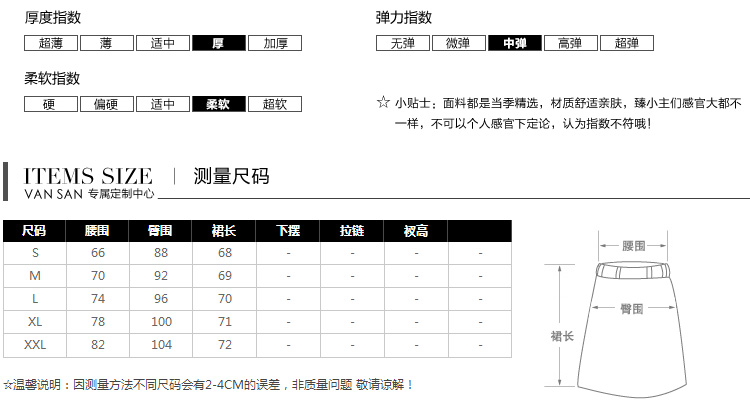 
                                        万衫臻品毛呢裙子包臀裙中长裙高腰一步裙黑 大码半身裙秋冬 M                