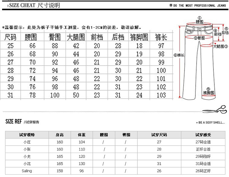 曦绮依橱2016春季新款韩版修身显瘦高腰排扣小脚铅笔裤牛仔裤女9117 蓝色 29码