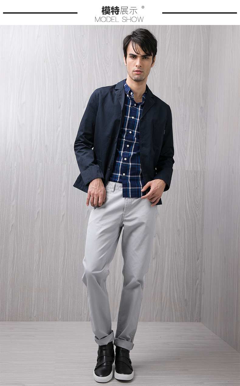 卡玛kama 2016春季新款商务休闲西装时尚小领男装休闲外套2116713