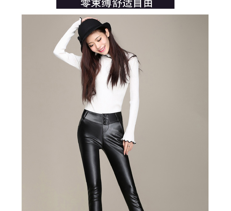 歌妮萱2016夏季韩版女装打底蕾丝七分小脚铅笔裤 白色  L