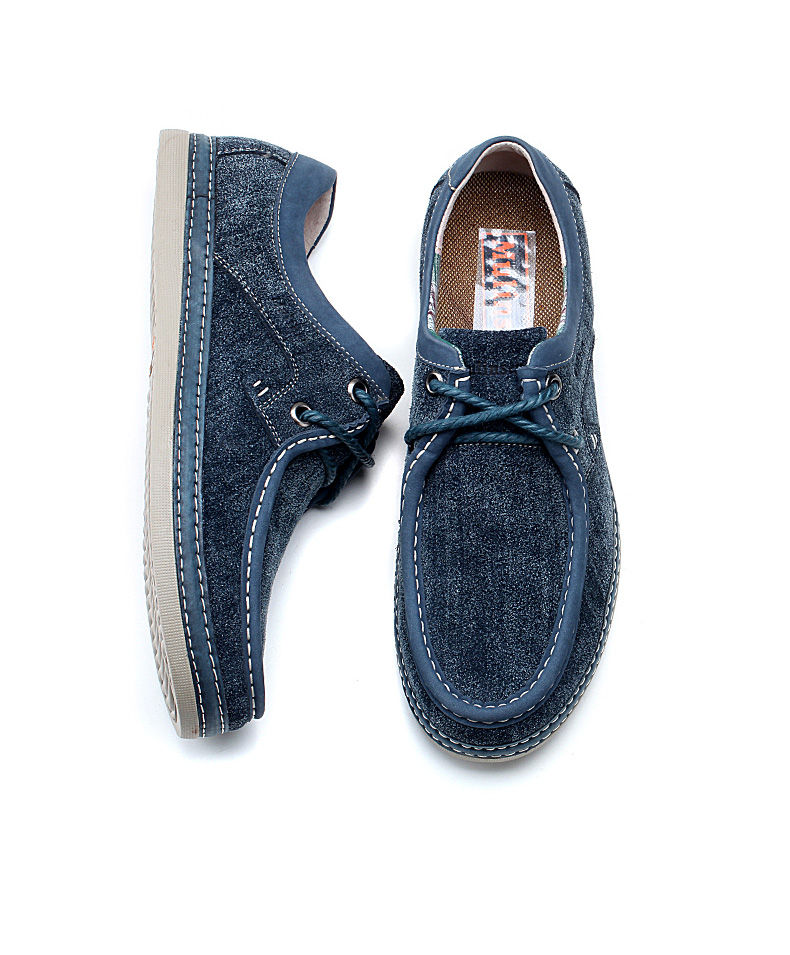 木林森反绒皮男鞋春夏季男士休闲皮鞋英伦休闲鞋真皮伐木鞋潮鞋子