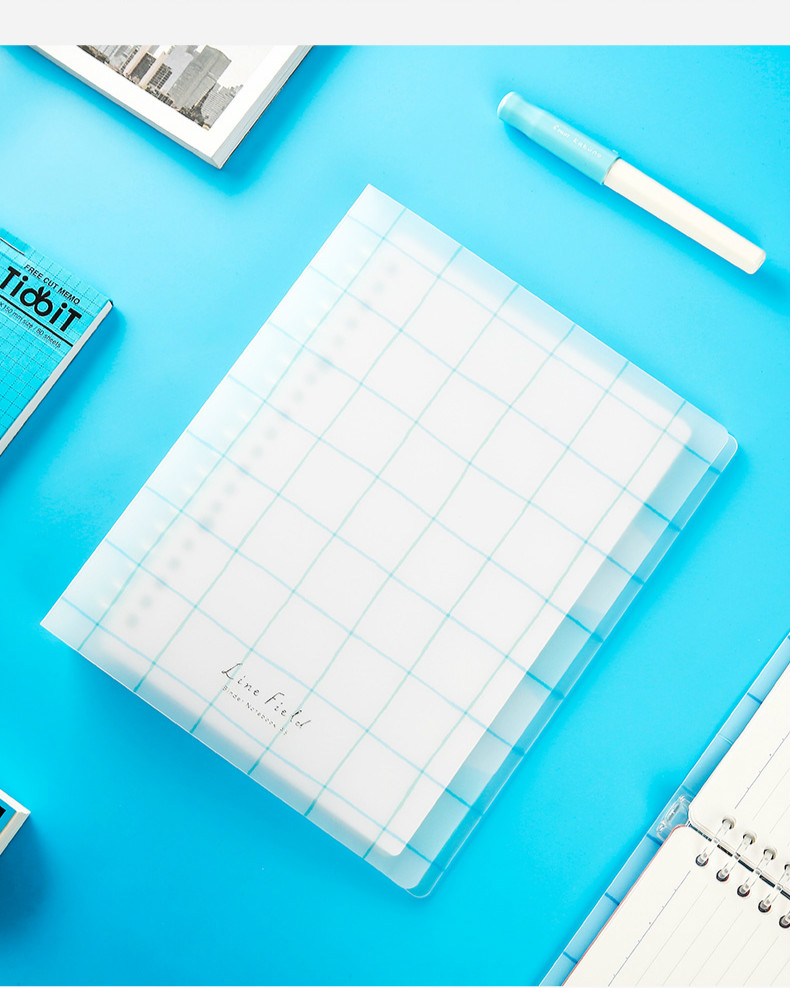 国誉kokuyo a5b5国誉格子印象活页本可拆卸学生活页夹记事本日记本 b5