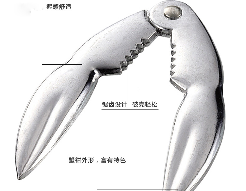 
                                                                                工夫具（COOFOOGOO） 日本进口 工夫具C-6959 合金蟹钳子 吃螃蟹工具 蟹剪                