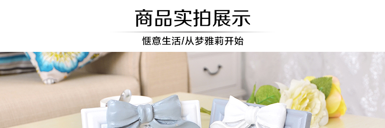 梦雅莉 韩式树脂创意婚纱照相框相片架摆台7寸56寸8寸10寸A412寸16寸20寸 3.5寸心形灰色 灰姑娘韩式蝴蝶结相框