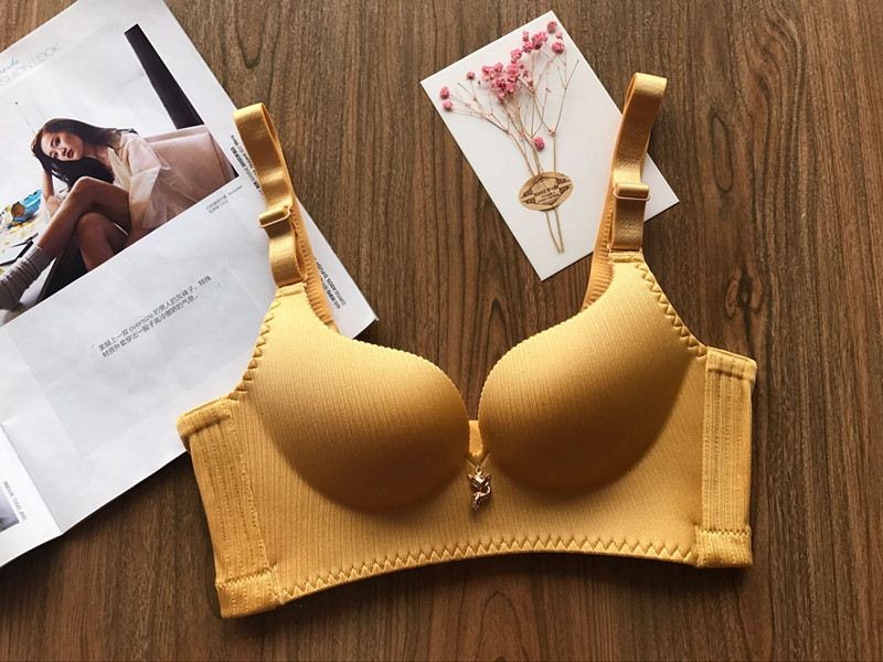 金狐狸胸罩 潮火狐狸比基尼 无钢圈内衣拉b绑带文胸 经典款 黑色两件