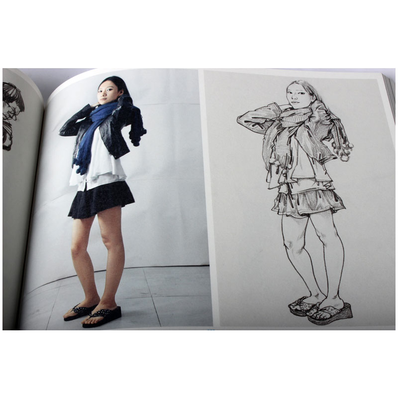 速写全集2000例(人物速写单人速写)/敲门砖速写风暴系列美术丛书 美术