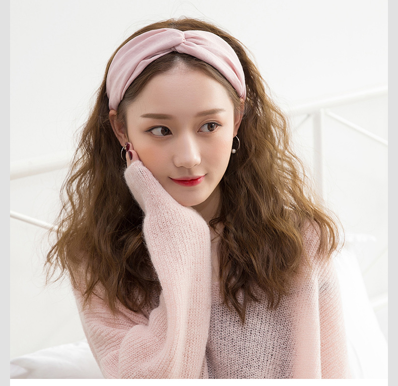 yqmhcxks 洗脸束发带洗漱发带敷面膜发箍简约束发巾