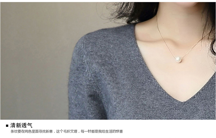 
                                        姿衍秋冬新款韩版条纹针织衫女套头中长款打底毛衣女冬修身包臀针织连衣裙 蓝白黑 L                