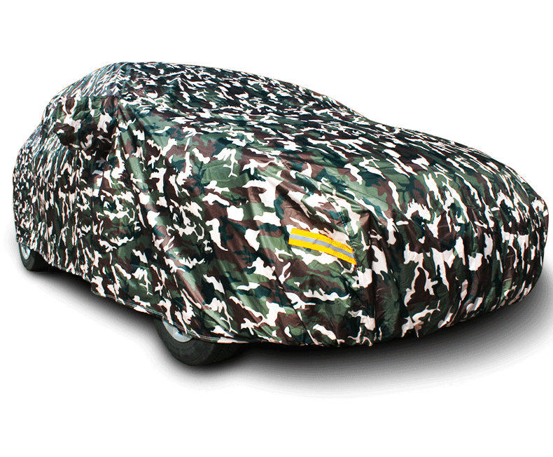 夏季加厚迷彩车衣大众牛津布科鲁兹车罩防晒防雨隔热车套汽车用品(ym)