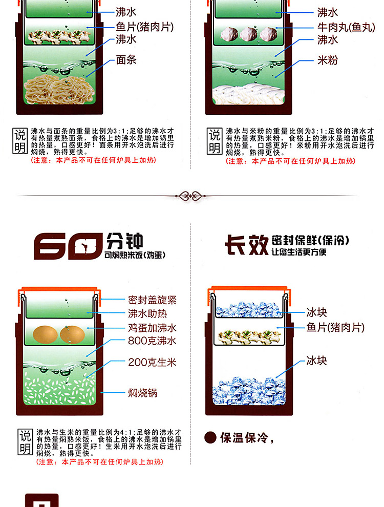 
                                        
                                        爱丽金 多层真空焖烧壶2800ml 304不锈钢 赠送保温袋 保温饭菜汤 免火煮粥保温桶                