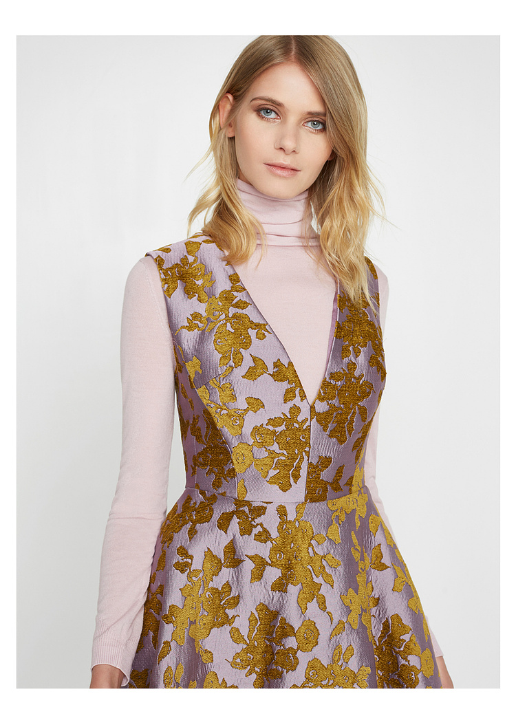 ports宝姿女装 新品优雅x廓形复古单件无袖连衣裙lv9d063dfe004 very